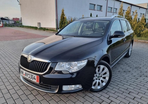 Skoda Superb cena 37900 przebieg: 299251, rok produkcji 2012 z Czarne małe 596